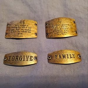 Lot of 4 Lenny and Eva Sentiment Plates
